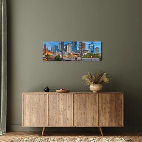 Obraz miasta Melbourne (z zegarem) (90x30 cm)