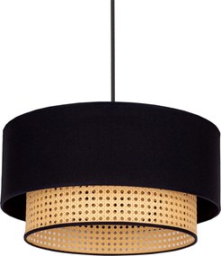 Ekologiczna lampa wisząca z naturalnego rattanu BOHO