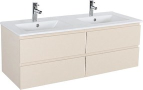 SORRENTO 120 cm podwójna szafka pod umywalkę z blatem ceramicznym