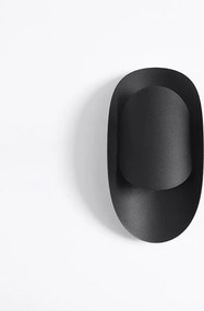 Kinkiety nowoczesny Revon, stal - 1 źródło światła 4000K - L.13 x H.30 cm - czarny