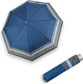Doppler Mini Light Classic Blue Stripe damski składany parasol