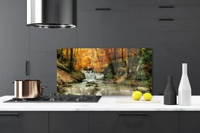 Panel Szklany Ukryty Wodospad w Gęstwinie