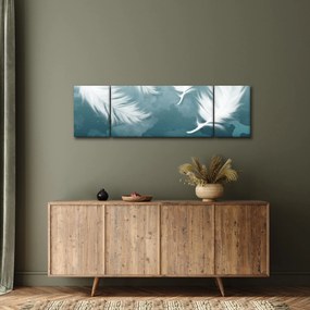 Obraz - Białe pióro (170x50 cm)