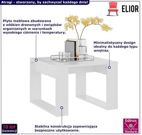 Biały minimalistyczny stolik kawowy Vios 3X