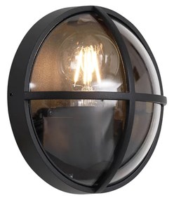 Zewnetrzna Zewnętrzna lampa ścienna czarna okrągła IP65 - TargetPrzemysłowy Oswietlenie zewnetrzne