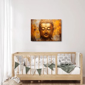 Obraz na szkle - Budda, obraz olejny (70x50 cm)