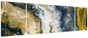 Obraz - Złota abstrakcja (170x50 cm)