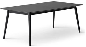 Czarny rozkładany stół z czarnym blatem 100x210 cm Meza – Hammel Furniture