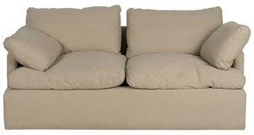 Beżowa lniana sofa 180 cm – Ixia