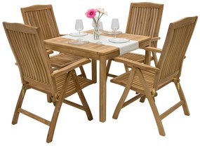 Zestaw ogrodowy teak LAGUNA QUATRO 1 + 4