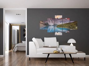 Obraz - Górski krajobraz Kanady (125x70 cm)