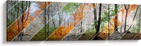 Obraz - Zmieniające się pory roku (170x50 cm)