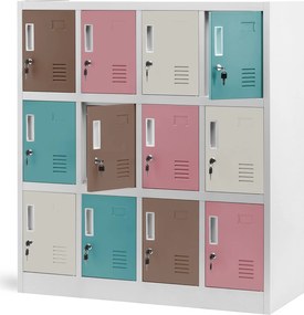 Szatnia do szkoły i przedszkola Ola 109x45x120 cm pastelowa