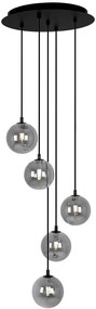 Lampa z wiszącymi beżowymi kulamo K9-T50