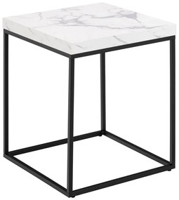 Stolik z blatem w dekorze marmuru 40x40 cm Barossa – Actona