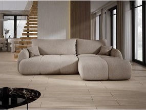 Narożnik COCO z funkcją spania, poduszkami i pojemnikiem NowOrNever 16 Cappucino