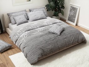 PrzytulneMieszkanie.pl PrzytulneMieszkanie.pl Pościel bawełniana GREY DREAM szara Rozmiar pościeli: 70 x 90 cm | 140 x 200 cm