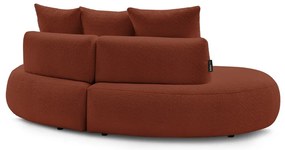 Ceglasta sofa z materiału bouclé 260 cm Saint-Germain – Bobochic Paris