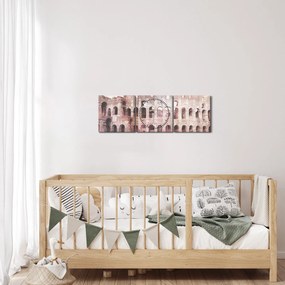 Obraz - Vintage pocztówka miasta N⁰2 (z zegarem) (90x30 cm)