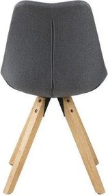 Skandynawskie krzesło na drewnianych nogach Dima dark grey