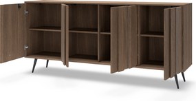 Komoda Flaro 183 cm z oświetleniem - dąb dunin