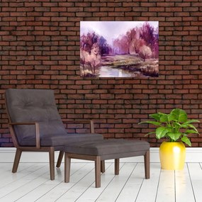 Obraz - Malarstwo pejzażowe jesienne (70x50 cm)