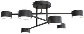 Czarna industrialna lampa sufitowa - D135-Evex