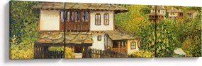 Obraz - Domki letniskowe w lecie (170x50 cm)