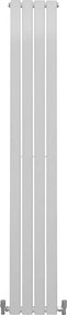 Grzejniki panelowe designerskie, połyskujące, białe, 1800 mm x 280 mm