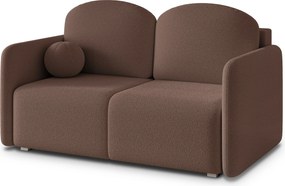 Masseno Sofa SUVI II z funkcją spania i pojemnikiem na pościel, Rozkładana sofa - Brązowy, QUELLE 25