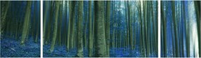 Obraz - Niebieski las (170x50 cm)