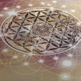 Obraz - Mandala z elementami (70x50 cm)