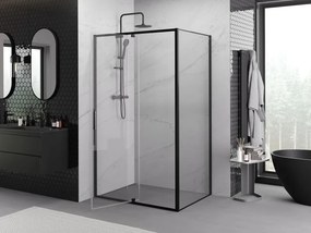 Mexen Exo kabina prysznicowa uchylna 95 x 90 cm, transparent, czarna - 819-095-090-70-00