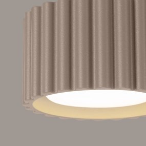 Plafon AURA 1 taupe GX53 ryflowany SOLLUX  LIGHTING