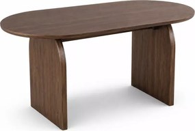 Stół owalny Maxim 190 cm orzech MDF nowoczesny stół do jadalni salonu stabilny design