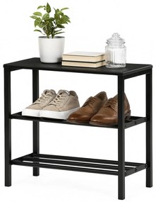 Szafka na buty 83168-42 BK, metal, czarna