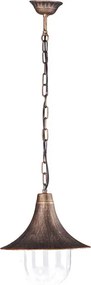 Czarno-złota zewnętrzna lampa wisząca - S317-Cardan