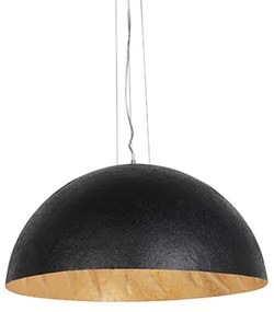 Industrialna lampa wisząca czarna ze złotem 70 cm - Magna Nowoczesny Oswietlenie wewnetrzne