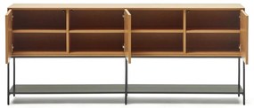 Niska komoda w dekorze dębu 195x80 cm Vedrana – Kave Home