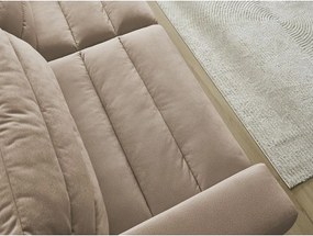 Szarobrązowa aksamitna sofa 276 cm Sierra – Bobochic Paris