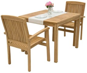 Zestaw ogrodowy teak HARMONY QUATRO 1+2