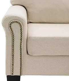 Luksusowa trzyosobowa kremowa sofa - Alaia 3X