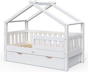 Łóżko domowe biały 147.6x77x127.9 design