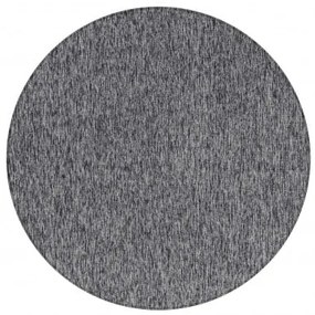Dywan wykładzinowy na filcu Nizza szary melanż koło 200 cm x 200 cm