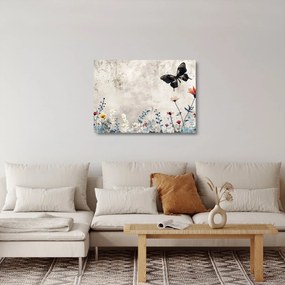 Obraz na szkle - Łąka w betonie (70x50 cm)