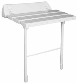 SAPHO A0020301 Składane siedzisko do kabinyprysznicowej z podparciem, białe