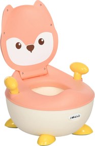 ZONEKIZ Dziecięcy nocnik w kształcie liska, nocnik dla dzieci z uchwytem