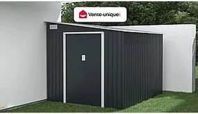 Wiata ogrodowa ze stali galwanizowanej w kolorze antracytowym 5,49 m² - DAUSTIN