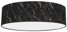 Lampa sufitowa, czarna, złota, okrągła SENSO Black/Gold 3xE27 Ø60cm