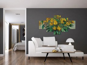 Obraz - Claude Monet, Jerusalem Artichoke Flowers, reprodukcje (125x70 cm)